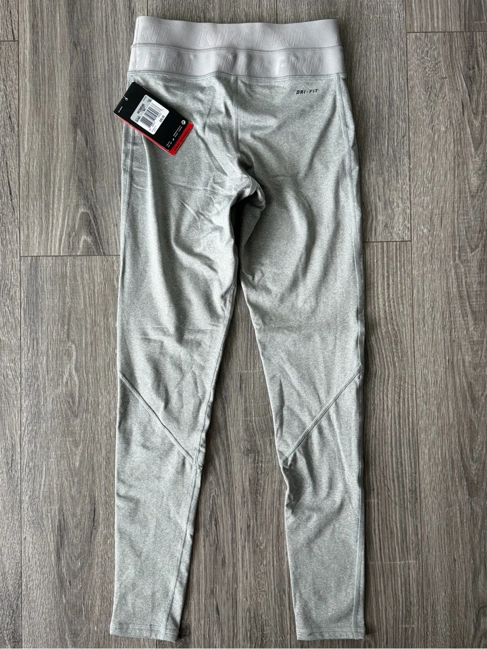 Nike Light Grey Leggings w/Bright Pink 'Just Do It' Graphic